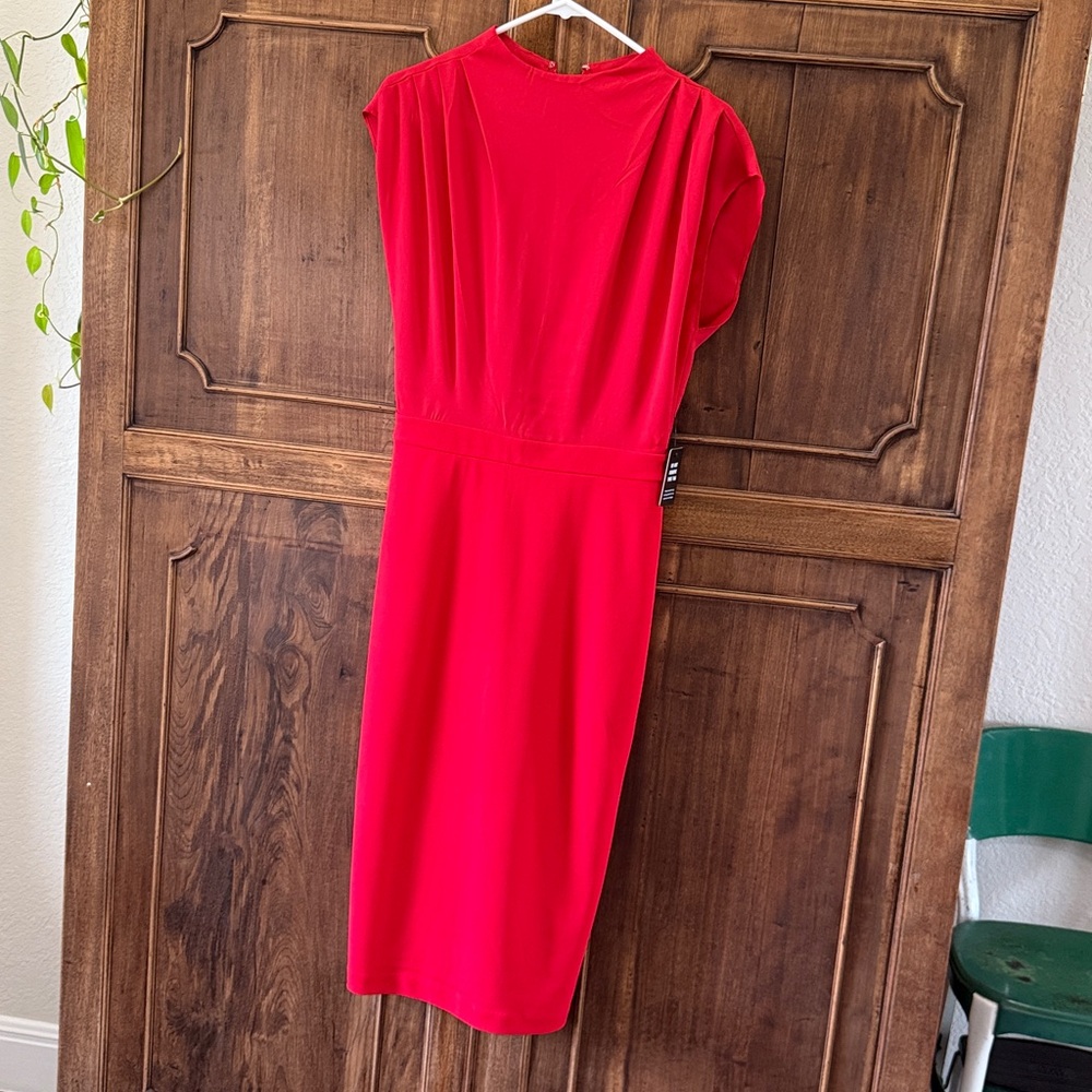 Express Red Midi Dress